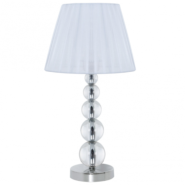 Sobremesa Cristal Rin 1xe27 Cromo C/pantalla 50x25d Sobremesa Cristal Rin 1xe27 Cromo C/pantalla 50x25d