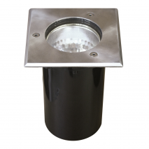 Empotrable Exterior Bigorne Quad. 1xe27 Niquel 15x20x20 Ip65