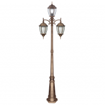 Farola Exterior Tomillo 3xe27 Bronce/oro 233x60