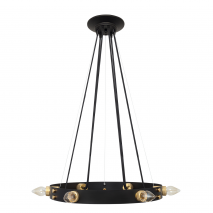 Colgante Dulcineia 6xe27 Negro Regx62x62 Cm