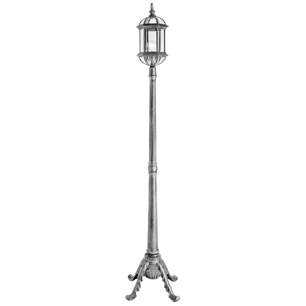 Farola Exterior Amapola Portatil 1xe27 Plata 190x48x48 Cm Farola Exterior Amapola Portatil 1xe27 Plata 190x48x48 Cm