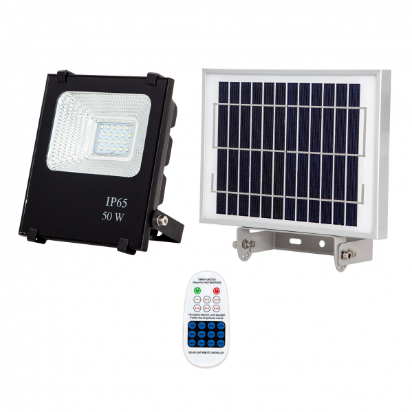 Proyector Solar Tipo Oraculo 50w 6500k 5000 lm C/mando Proyector Solar Tipo Oraculo 50w 6500k 5000 lm C/mando