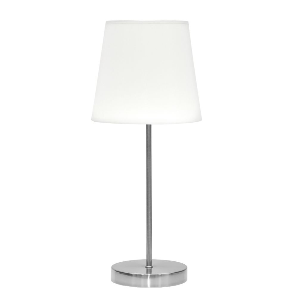 Sobre Mesa Maldivas 1xe14 Niquel/blanco 46x20x20 Cm