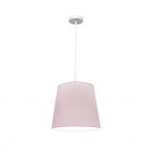 Colgante Maldivas 1xe27 Blanco/rosa Regx35x35 Cm