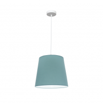 Colgante Maldivas 1xe27 Blanco/turquesa Reg.35d