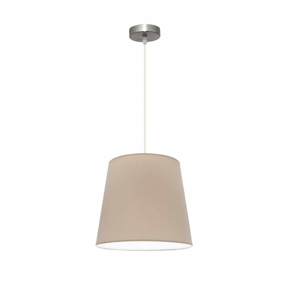Colgante Maldivas 1xe27 Niquel/piedra Regx35x35 Cm