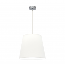 Colgante Maldivas 1xe27 Cromo/blanco Regx40x40 Cm