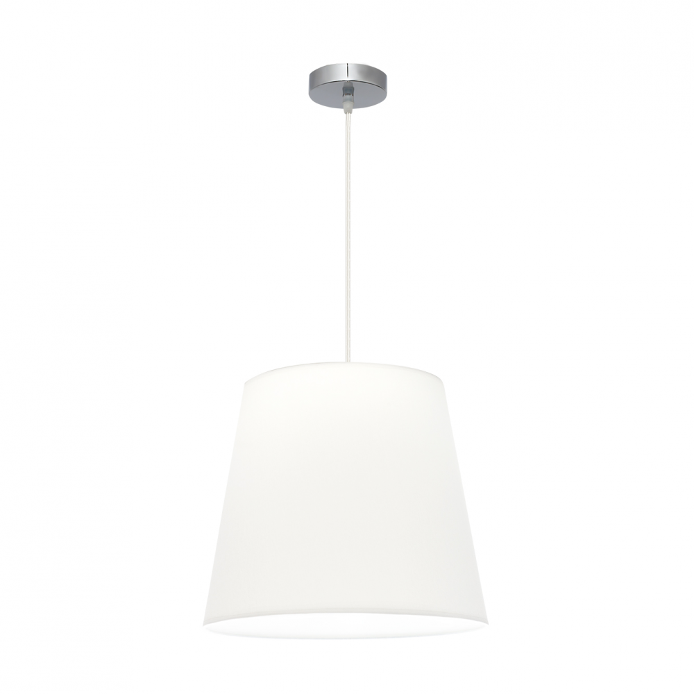 Colgante Maldivas 1xe27 Cromo/blanco Regx40x40 Cm