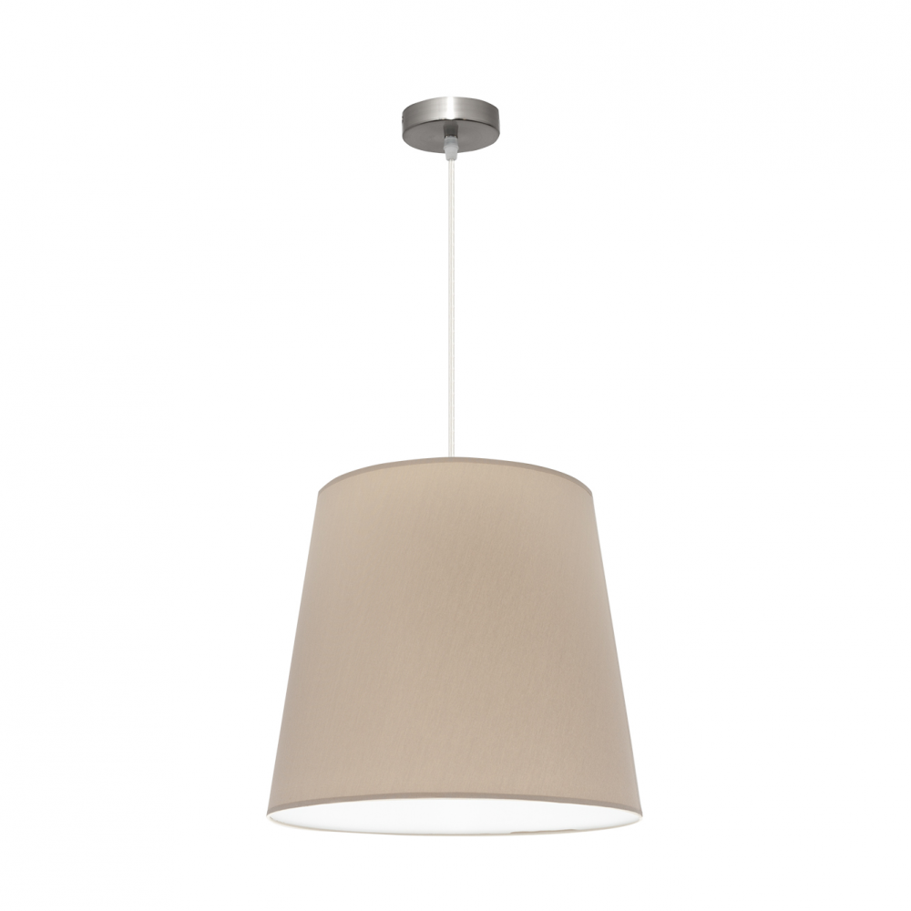 Colgante Maldivas 1xe27 Niquel/piedra Regx40x40 Cm