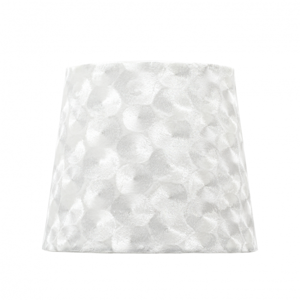 pantalla Fatima E27 30dx15dx20htejido Blanco Nacar