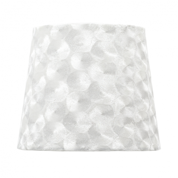 pantalla Fatima E27 40dx20dx28htejido Blanco Nacar