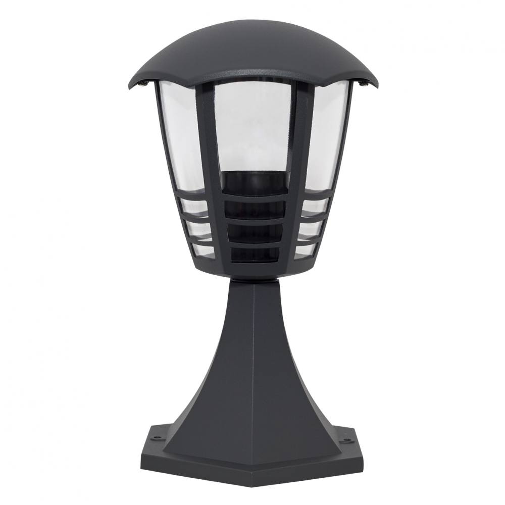 FARO DATNA SOBREMURO Außenleuchte – 1xE27, 20W, IP44, Dunkelgrau, Aluminium Mit Matt-Polycarbonat