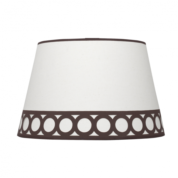 pantalla Sobremesa Dalia E14 Beis/marrÃ³n 25dx20dx15h