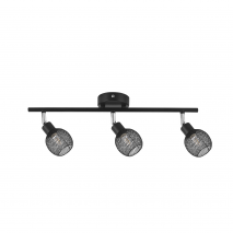 Regleta Siria 3xg9 Marrón 15x49x16 Cm Orientable