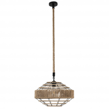 Colgante Yute 1xe27 Cuerda Regx41d
