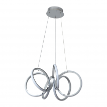 Colgante 50w 4000k Dragon Cromo 5000lm Regx50x50 Cm