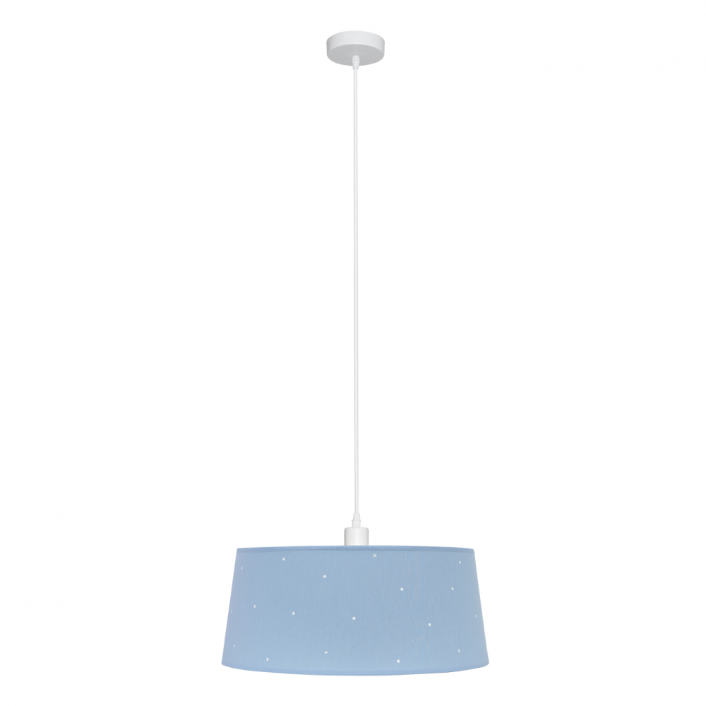 Colgante Consciencia 1xe27 Celeste Regx40x40 Cm