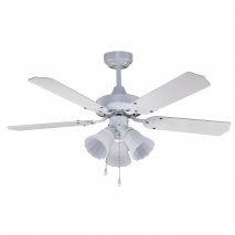 Ventilador Garbin Blanco Tulipas 3xe27 5 Aspas Blancas 50x107d