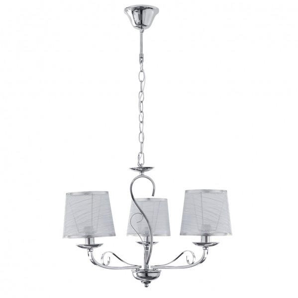 Lampara Sumba 3xe14 Cromo REGx49x49 Lampara Sumba 3xe14 Cromo REGx49x49