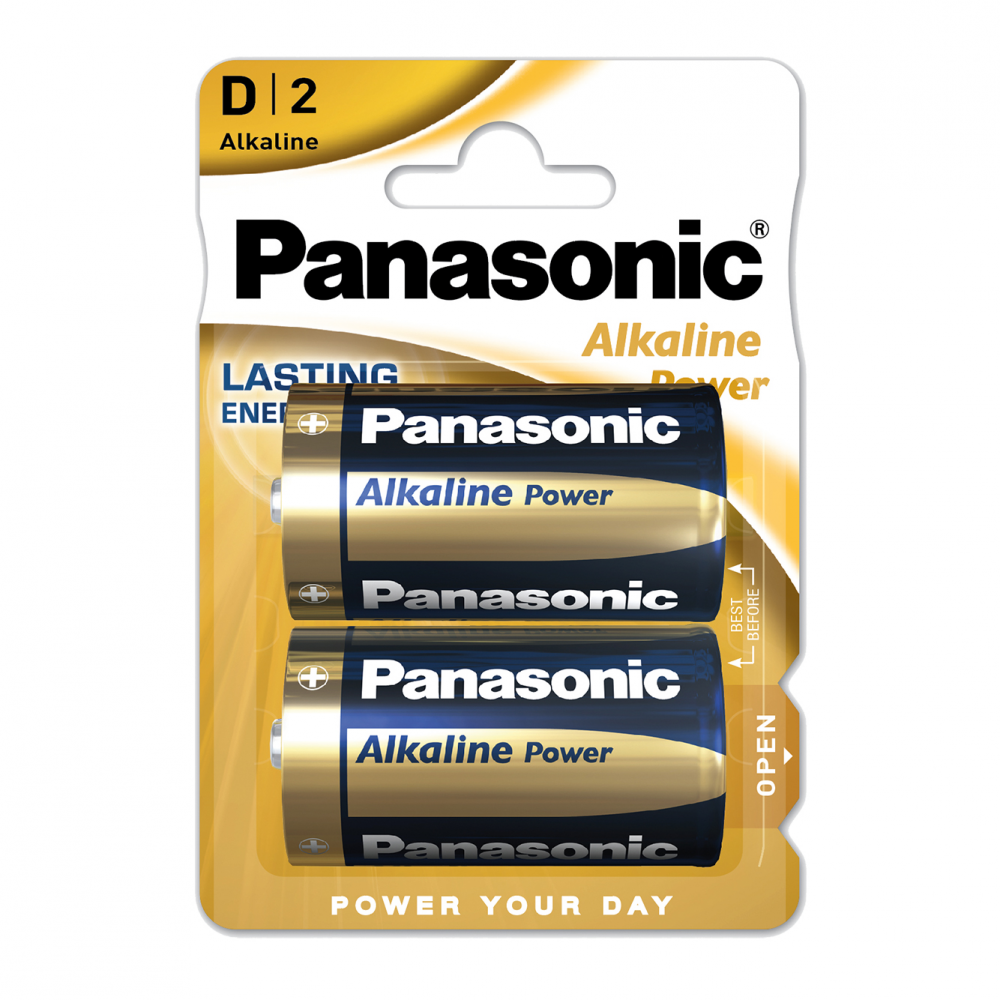 Blister 2 Pilas D/lr20 1,5 V Panasonic Alkaline Power