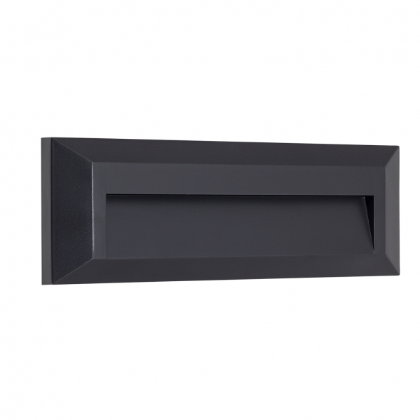 Aplique Exterior 2w 4000k 100lm Febros Gris Oscuro 8x23x2,7