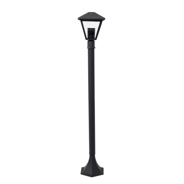 Farola Peq. Dornela 1xe27 Gris Oscuro Ip44 100 Cm