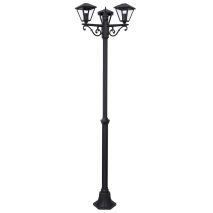 Farola Dornela 3xe27 Gris Oscuro Ip44 200 Cm