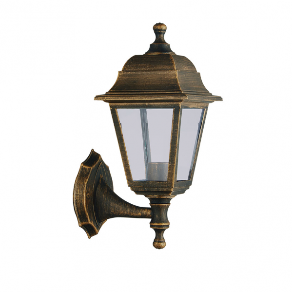 Aplique Exterior Albahaca 1xe27 Oro Viejo Ip44 Policarbonato 35x15x19,7