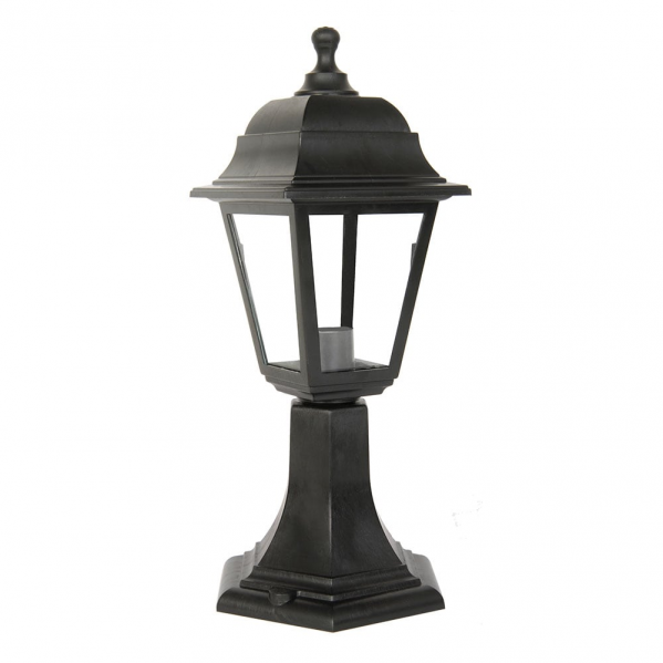 sobremuro Exterior Albahaca 1xe27 Negro Ip44 Policarbonato 41,5x16,5d