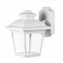 Aplique Exterior Maca 1xe27 Blanco Ip44policarbonato 24,5x17x22,3