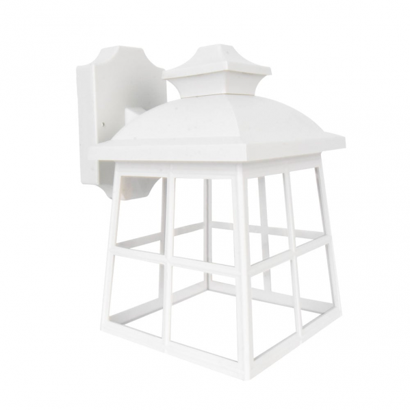 aplique Exterior Tamarindo 1xe27 Blanco Ip44 Policarbonato 27,5x17x22,3 Cm