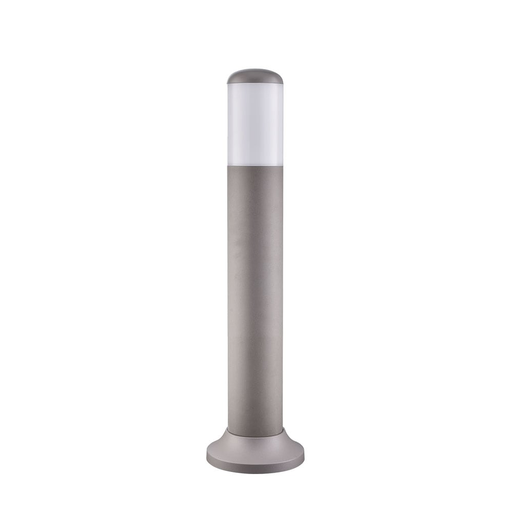 Pilar Exterior Azafran 1xe27 Gris 40x9,1x9,1 Cm Policarbonato Ip44