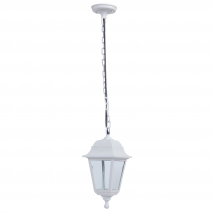 Colgante Exterior Albahaca 1xe27 Blanco Ip44policarbonato Regx15x15