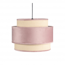 Colgante 3 Pantallas Adriano 1xe27 Rosa Reg X 40d