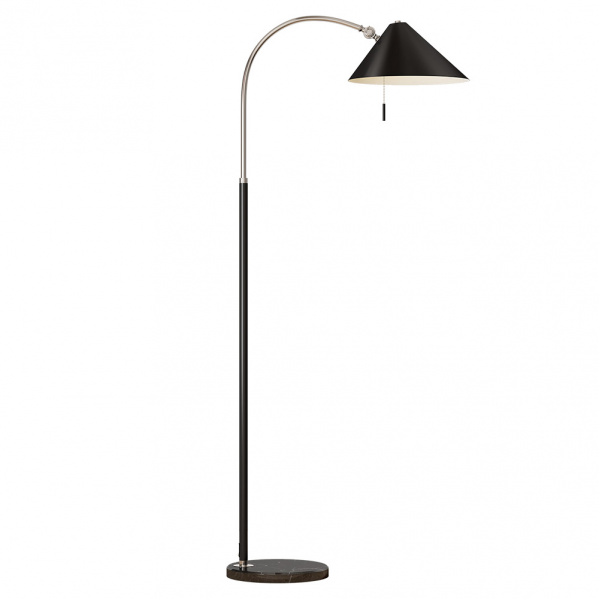 pie Salon Empire 1xe27 Negro 167x30x85 Cm