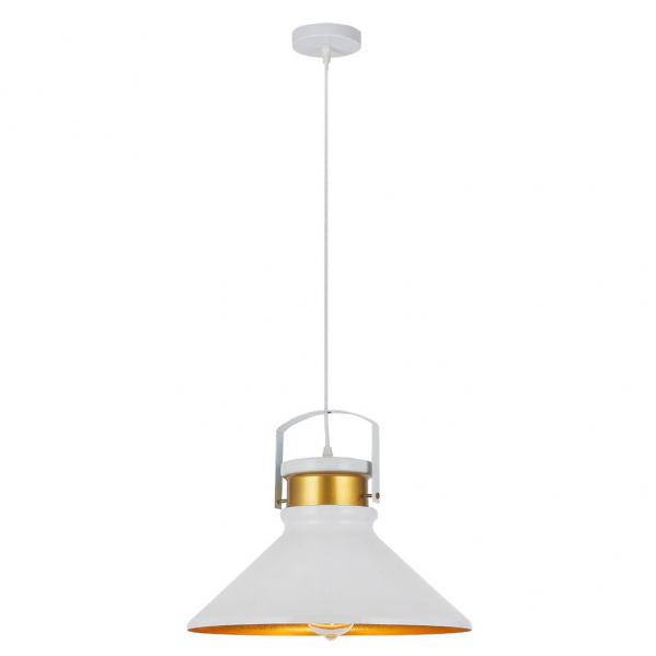 colgante Pelicano 1xe27 Blanco/oro Regx37,5d