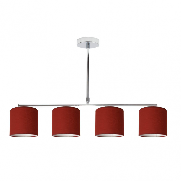 lampara Planetario Cromo/rojo 4xe14 (54x61)