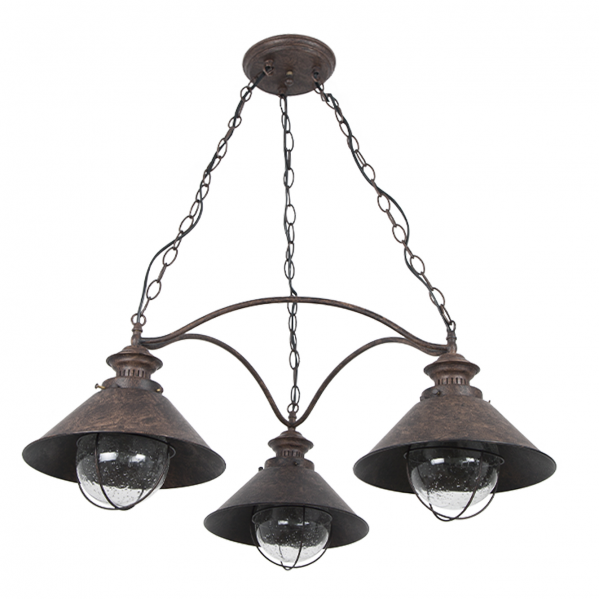 lampara 3l Nautic.marron 3xe27 Regx70