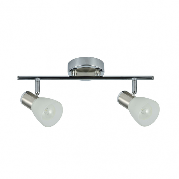 regleta Cholo 2xe14 Cromo/niquel  16x36,5x10 Cm