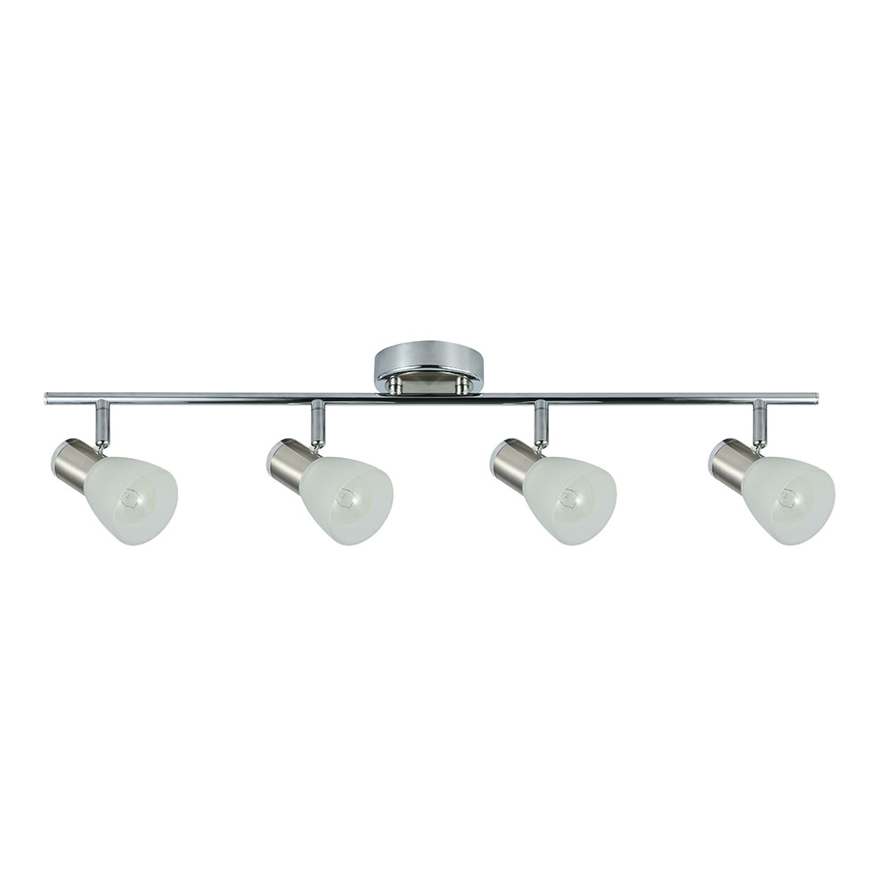Regleta Cholo 4xe14 Cromo/niquel 16x69,5x10 Cm