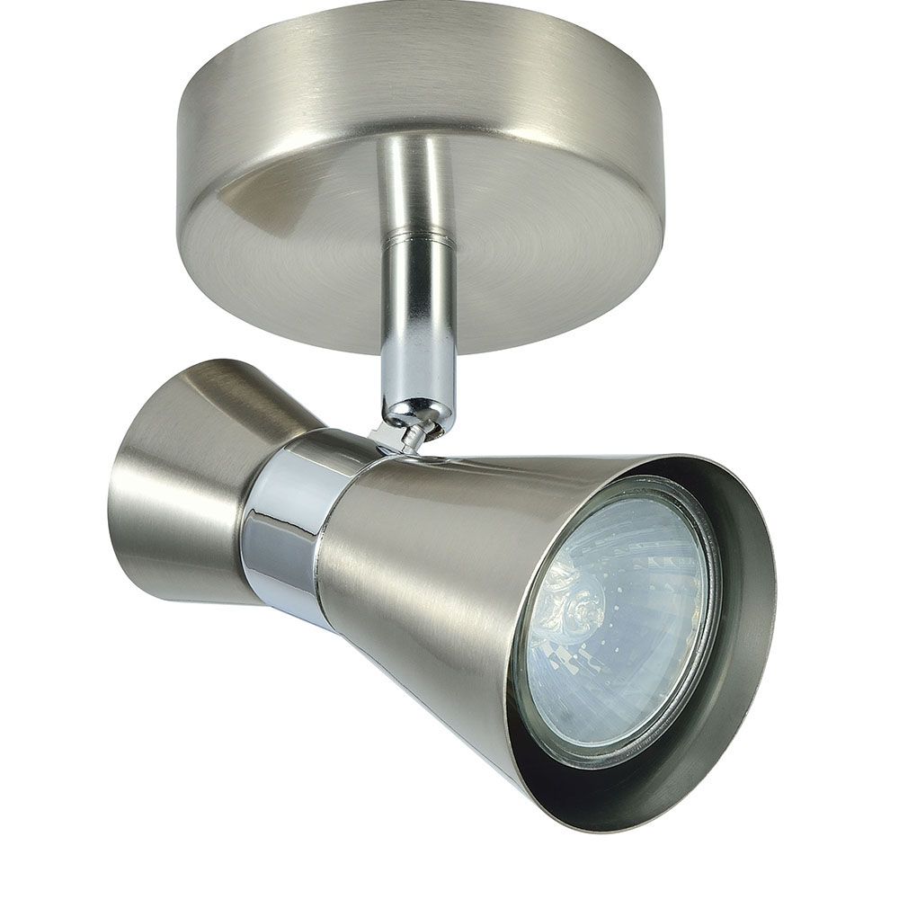 Foco Maximo 1xgu10 Niquel/cromo 15x12x8,5 Cm