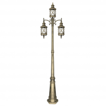 Farola Exterior Orquidea Oro 3xe27 235x81 Cm