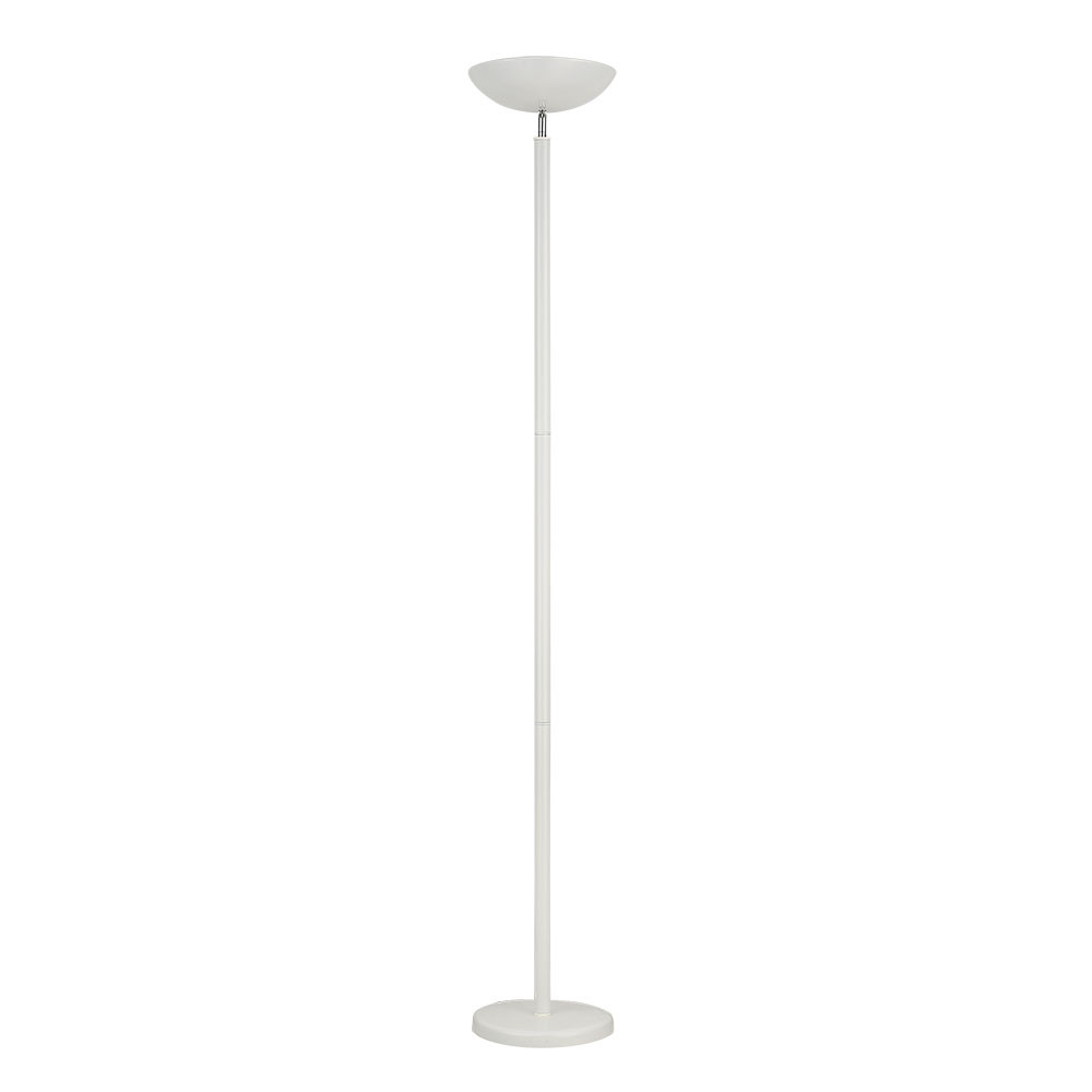 Pie De Salon Luyten 2xe27 Blanco Mate 180x27x27 Cm