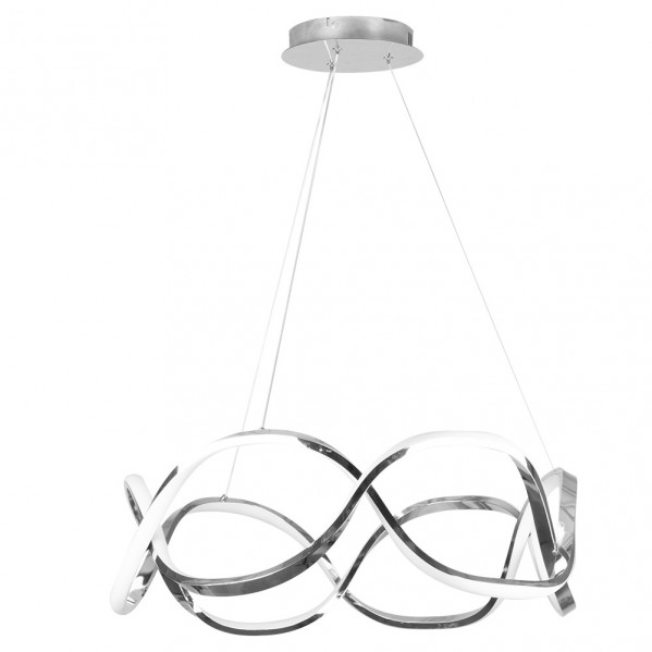 colgante Nudo 60w 4800lm Cromo Regx55x55 Cm 4000k
