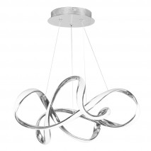 Colgante Nudo 45w 3600lm Cromo Regx50x50 Cm 4000k