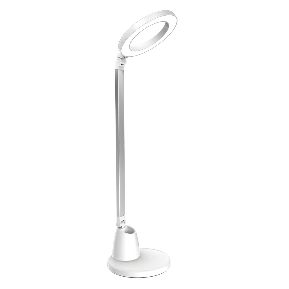 Flexo Calcita 8w 640lm 4000k Blanco/plata 55x16x16 Cm Tactil Y Regulable Intensidad