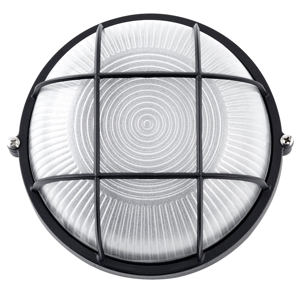Aplique Ext. Aluminio Apus Grand. 1xe27 Negro Ip44 11x25x25 Cm