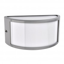 Aplique Exterior Aluminio Ara 1xe27 Gris Ip44 13x25x12 Cm