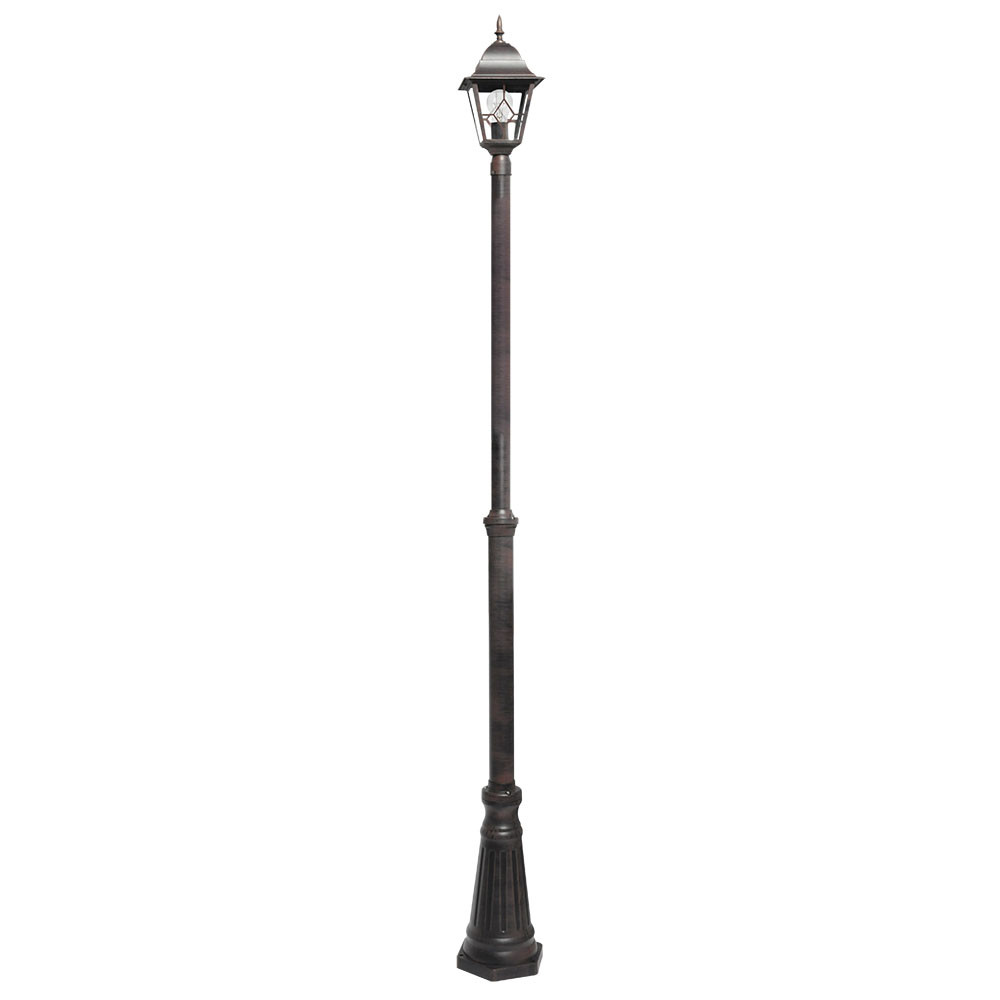 Farola Exterior Aluminio Bootes 1xe27 Marron Ip44 220x18x18 Cm