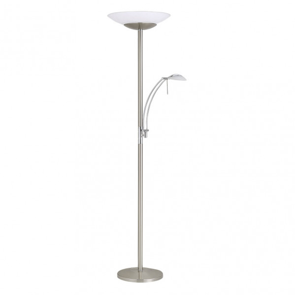 pie De Salon Woh 30+5w 4000k C/lector Niquel 3000/500lm 180x43x60 Cm C/Reg.Intensidad